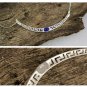 Meander-Greek Key - Sterling Silver Necklace with Lapis Lazuli