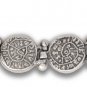 Minoan Phaistos Disk - Sterling Silver Link Bracelet