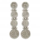 Minoan Phaistos Disk - Sterling Silver Pierced Earrings ~ 4 Disks Minoan Phaistos Disk - Sterling Silver Pierced Earrings ~ 4 Disks