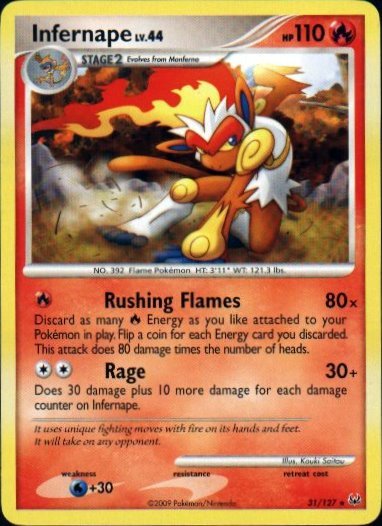 Platinum 31/127- Infernape