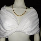 Off White Twist Front Drape