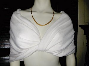 Off White Twist Front Drape