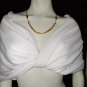 Off White Twist Front Drape