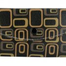 Women's Fashion Wallet~Brown With Brown Designs