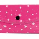 Women's Fashion Wallet~Pink With White Stars