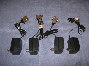 Four Antenna Amps with Splitter