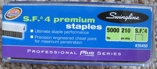 Swingline(R) S.F.(R) 4 Speedpoint(R) Staples, 1/4in. Full Strip, Box O