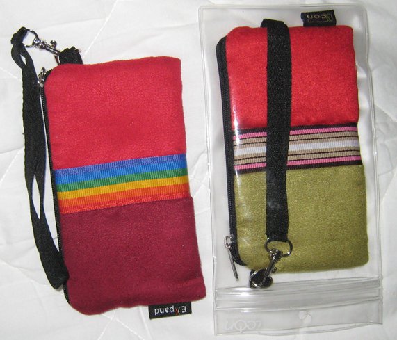 Pouches (x2) camera iphone cell phone wallet colorful