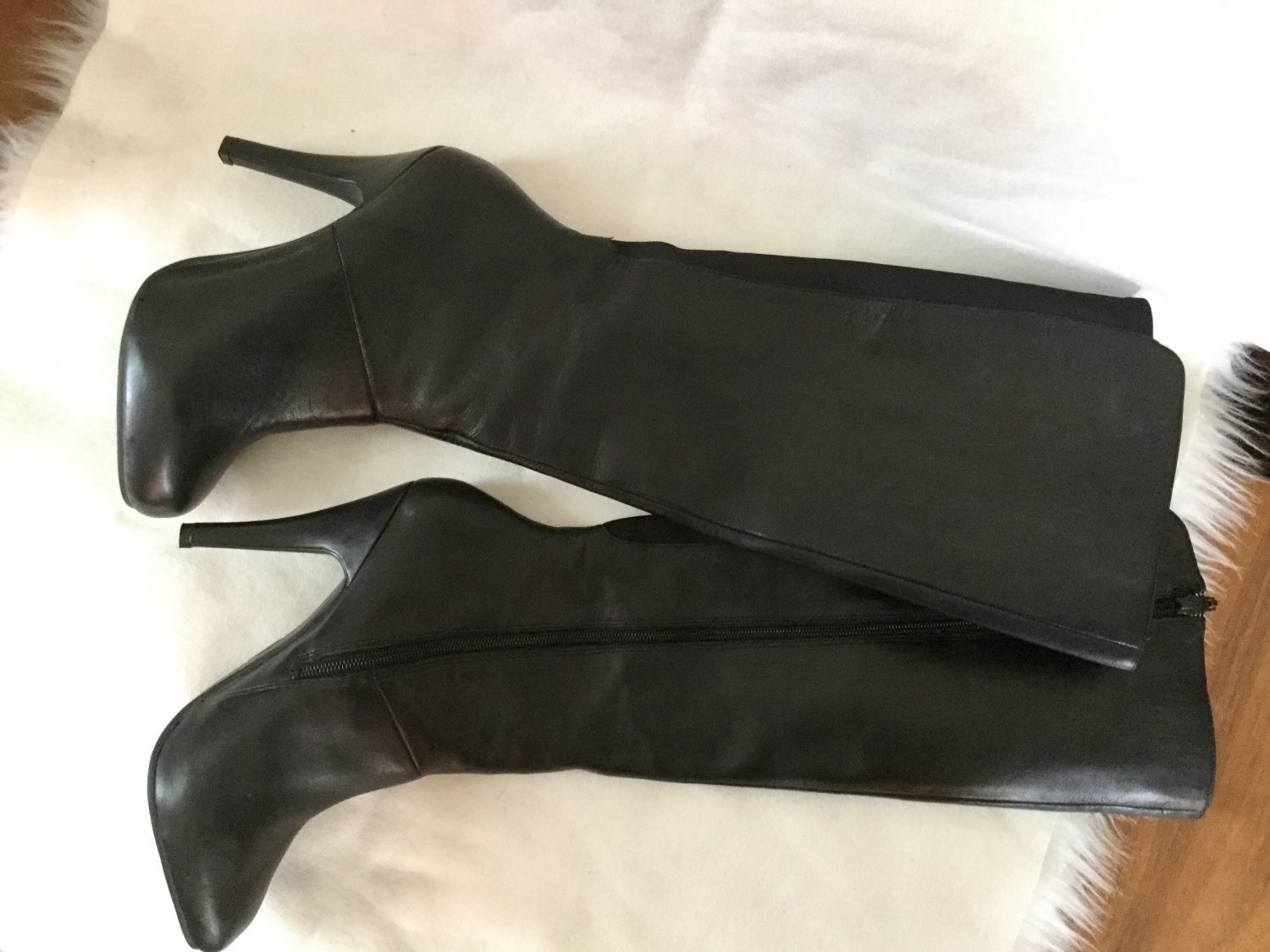 MeToo Genuine Leather High Hill Lady's Boots