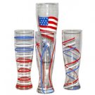 Patriotic Pilsner Glasses (set of 4)