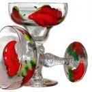 Margarita Glasses - set of 2 - Red Chili
