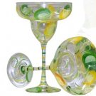 Margarita Glasses - set of 2 - Lemon/Lime