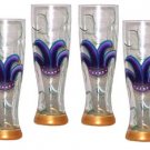 Mardi Gras Hat -  Pilsner Glasses (set of 4)