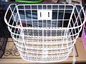 Beach Cruiser Basket - White