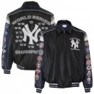 New York Yankees Black-Navy Blue 2009 World Series Champions Leather Jacket