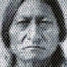 Amazing Sitting Bull Native American Indian Montage limited signed coa 1-25
