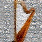 Amazing HARP Heavenly MUSIC montage mosaic art print limited signed coa 1-25