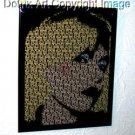 Blondie Greatest Hits framed 8X10 amazing text art COA 1-25