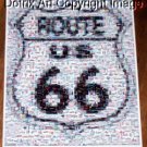RARE Coke Coca Cola FORD Mustang Route 66 sign Montage limited signed coa 1-25
