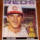 Amazing Cincinnati Reds Pete Rose Rookie Card Montage 1-25