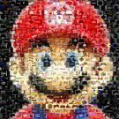 Amazing Mario Nintendo Video Game Montage super print