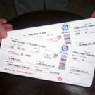 ABC TV show LOST prop Sawyer Airline Flight 815 Tickets