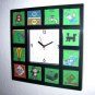 RARE Monopoly Board Clock with 12 pictures
