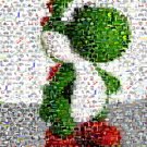 Amazing Nintendo YOSHI Video Game Montage art print