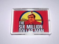 Six 6 Million Dollar Man magnet display Steve Austin