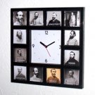 Civil War Confederate Generals Clock with 12 pictures