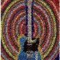 Amazing Electric Guitar Bottlecap mosaic Bar wall print