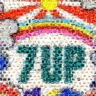 Amazing Peter Max 7-UP FOOD Montage retro 1960s w/COA