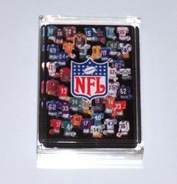 Acrylic NFL retro uniforms Executive Desk Paperweight