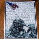 Amazing World War II WWII Iwo Jima Montage art print