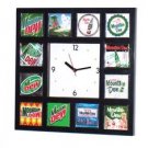 Histoy of Mt Mountain Dew soda pop Clock 12 pictures