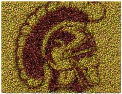 USC Trojans Best Bar Game Dorm Room Sign framed w/COA