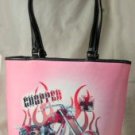 2 Strap Bucket Style Handbags with Front Motorcycle Design