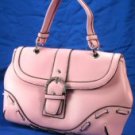 Laced Design Handbags with Rhinestone Buckle - Pink