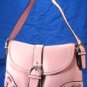 Laced Design Handbags with Buckled Strap & Rhinestone Buckle - Pink