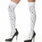 Opaque Thigh Highs with Card Suit Symbols