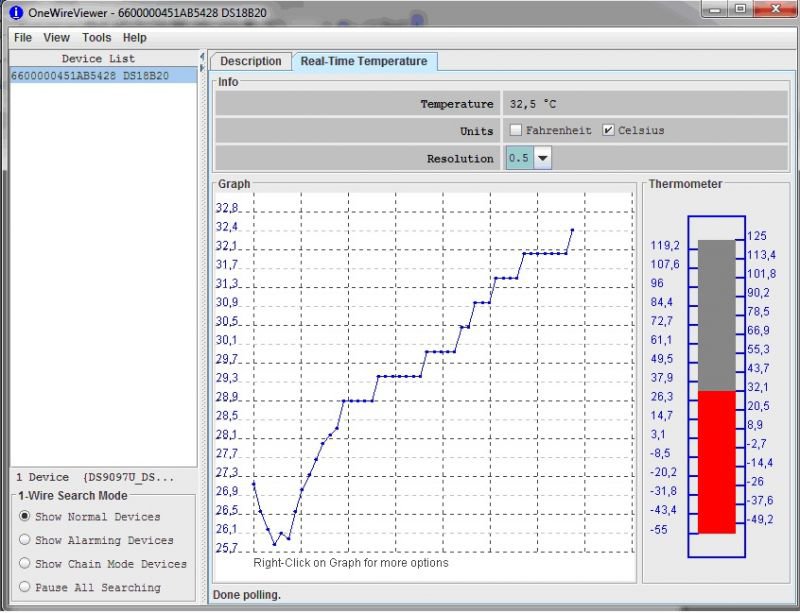 USB to One Wire converter Virtual Com Port FT232RL based