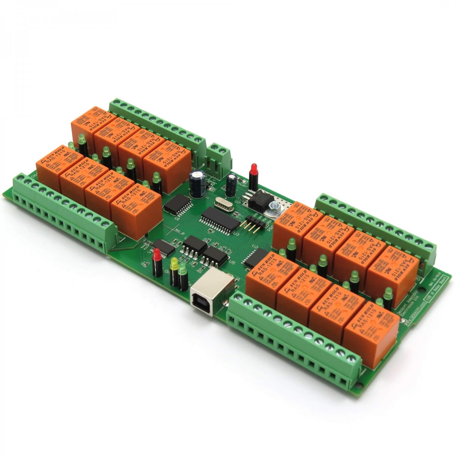 USB 16 Channel Relay Board Virtual COM (Serial) Port 12V