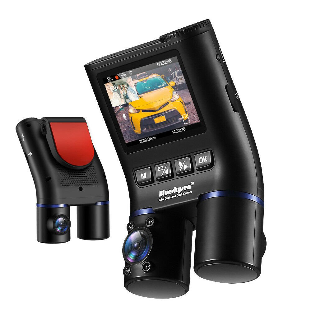 Blueskysea B2W Dual Lens Front & Cabin Full HD 1080P Night Vision Wi-Fi ...