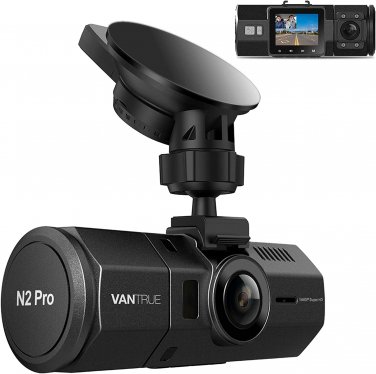 Vantrue N2 Pro Uber Dual 1080P Dash Cam, 2.5K 1440P Dash Cam Camera