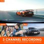 Vantrue N4 Dual Dash Vehicle Cam 3 Channel 1440P Front Night Vision Dash Cam Camera