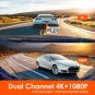 Vantrue N4 Dual Dash Vehicle Cam 3 Channel 1440P Front Night Vision Dash Cam Camera
