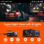 Vantrue N4 Dual Dash Vehicle Cam 3 Channel 1440P Front Night Vision Dash Cam Camera