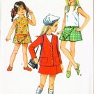 Vintage 1970 Simplicity #8718 Girl's Pantdress & Jacket Size 12 B30 UNCUT