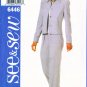 1999 SEE & SEW pattern #6446 Misses Semi-fitted Jacket & Pants 6-8-10