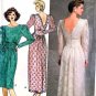 Butterick 4902 RIMINI Ruched Deep-V Back Cocktail Dress Vintage 80's Sewing Pattern B36-40 UNCUT